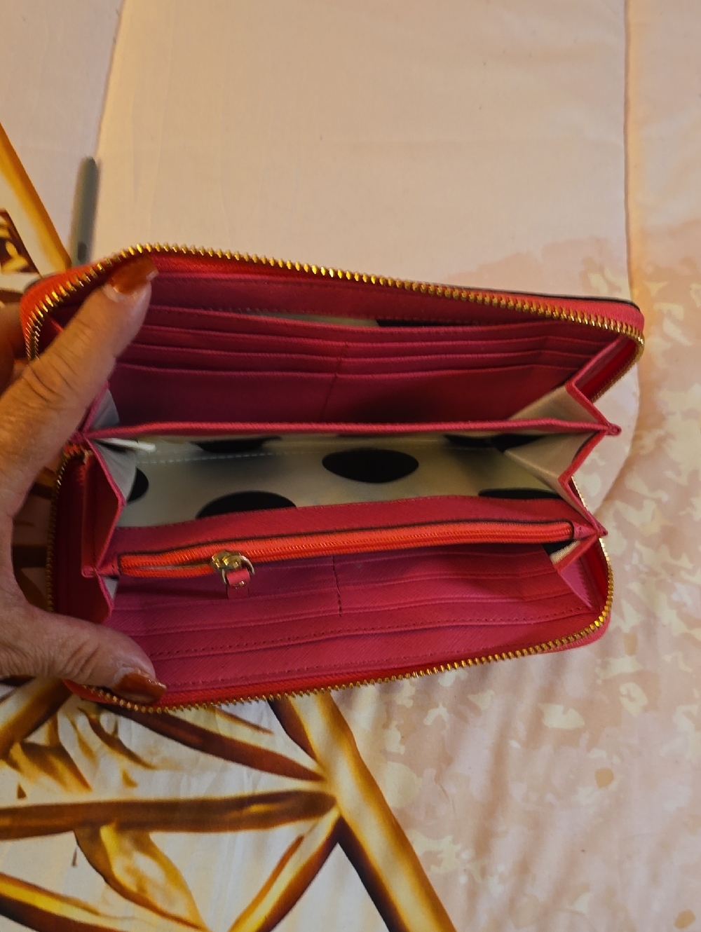 kate spade New York Pink Zip-Around Wallet  NWOT - Picture 5 of 6